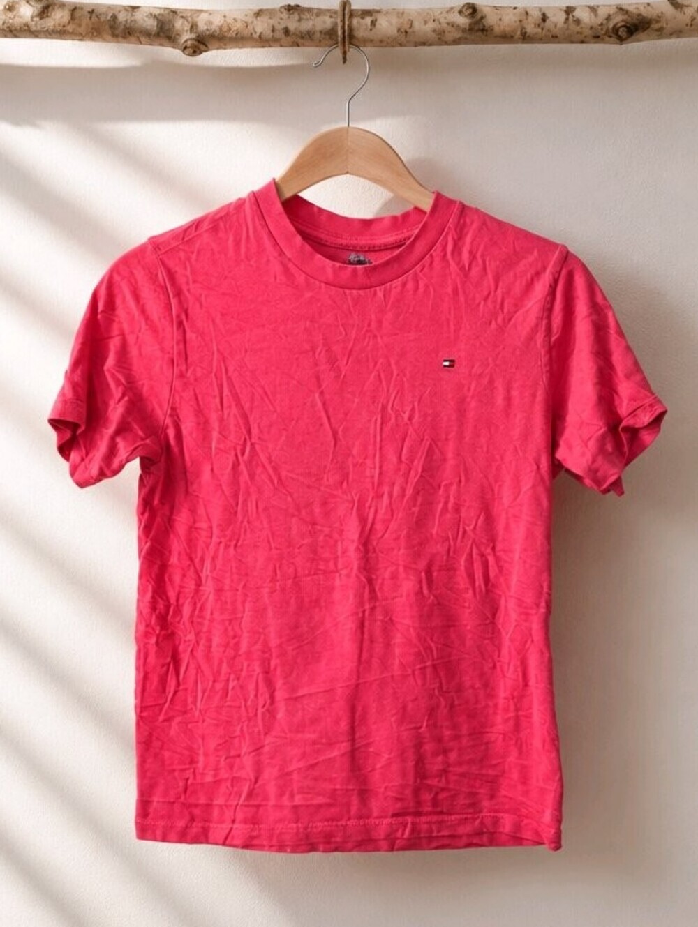 Tommy Hilfiger M Medium Women’s Crew Neck T-Shirt - Coral Pink